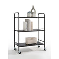 3-Tier Rolling Metal Utility Cart with Wheels
