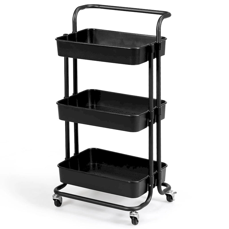 3-Tier Rolling Cart with Casters