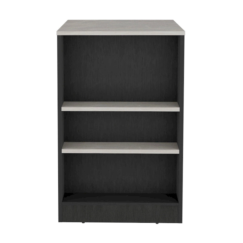 Kitchen Island with 3 Side Shelves