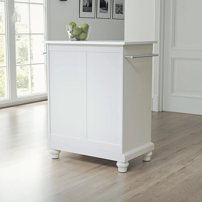 Granite Top Portable Kitchen Island Cart - 31W x 18D x 35H