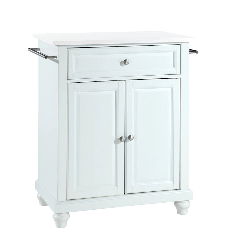 Granite Top Portable Kitchen Island Cart - 31W x 18D x 35H