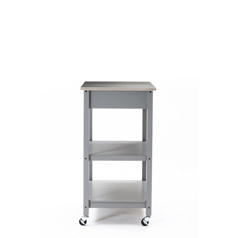 Kitchen Cart With Stainless Steel Top
