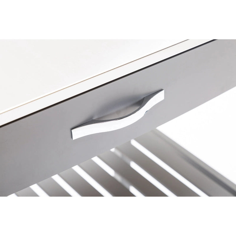 Kitchen Cart With Stainless Steel Top