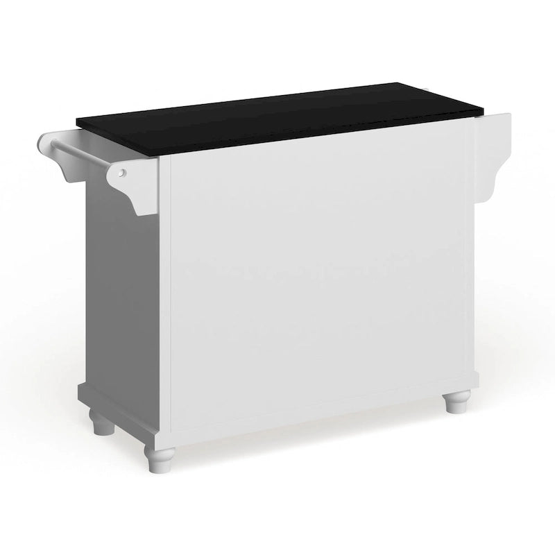 Granite Top Full Size Kitchen Island - 18"D x 51.5"W x 36"H
