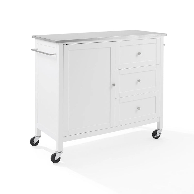 Stainless Steel Top Kitchen Island - 18.13d x 42.13w x 37.5h