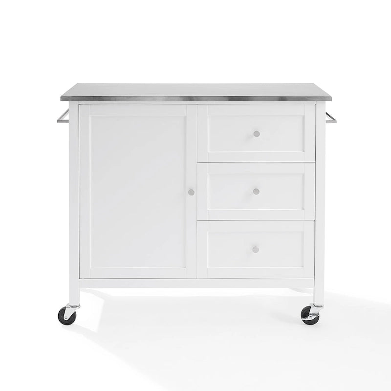 Stainless Steel Top Kitchen Island - 18.13d x 42.13w x 37.5h