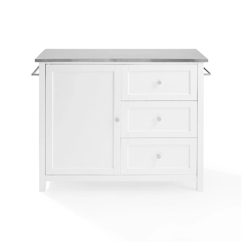 Stainless Steel Top Kitchen Island - 18.13d x 42.13w x 37.5h