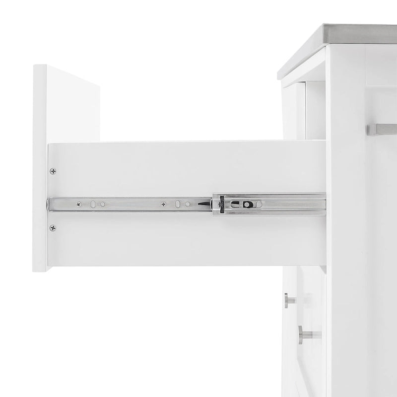 Stainless Steel Top Kitchen Island - 18.13d x 42.13w x 37.5h