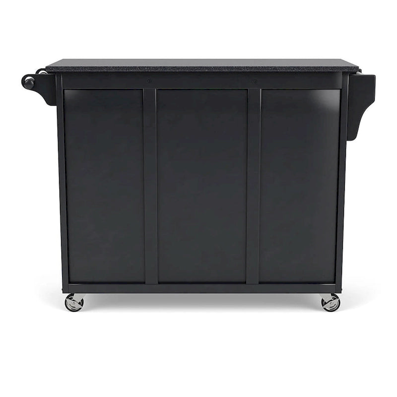 Black Wood Kitchen Cart - 48 x 18 x 36