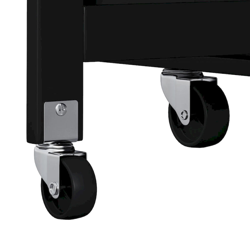 Kitchen Island Cart with Spice Rack, Towel Holder & Wine Rack