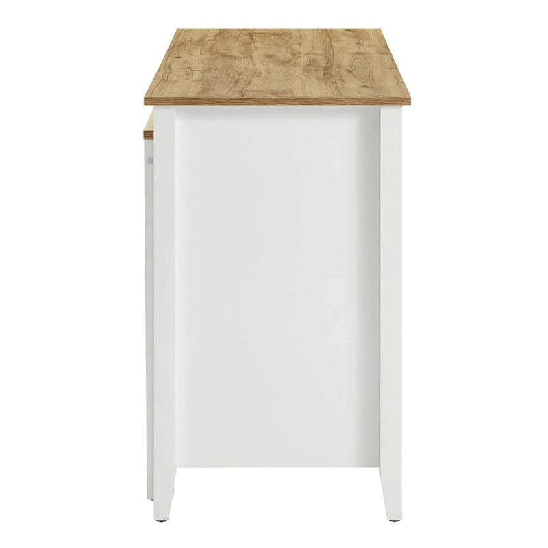 Kitchen Island with Pull-Out Table and Storage
