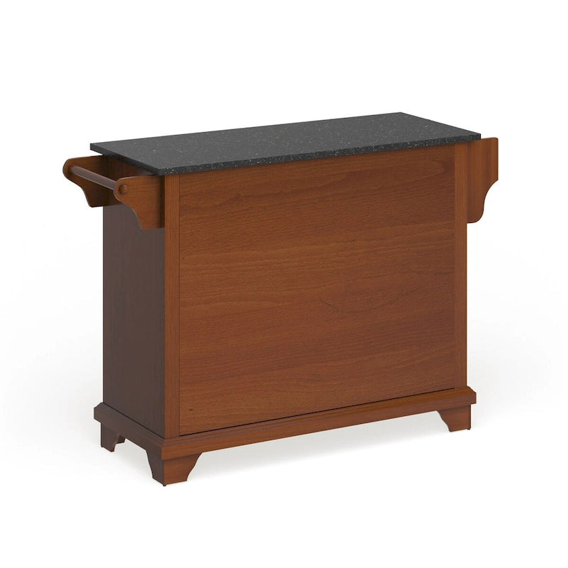 Granite Top Full Size Kitchen Island - 18"D x 51.5"W x 36"H